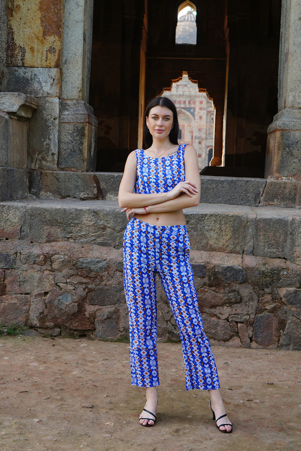 De-Code - Women- Co-Ords Set (Pant and Shirt 2Pcs)