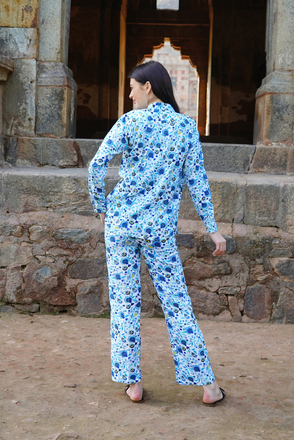 De-Code - Women- Co-Ords Set (Pant and Shirt 3Pcs)