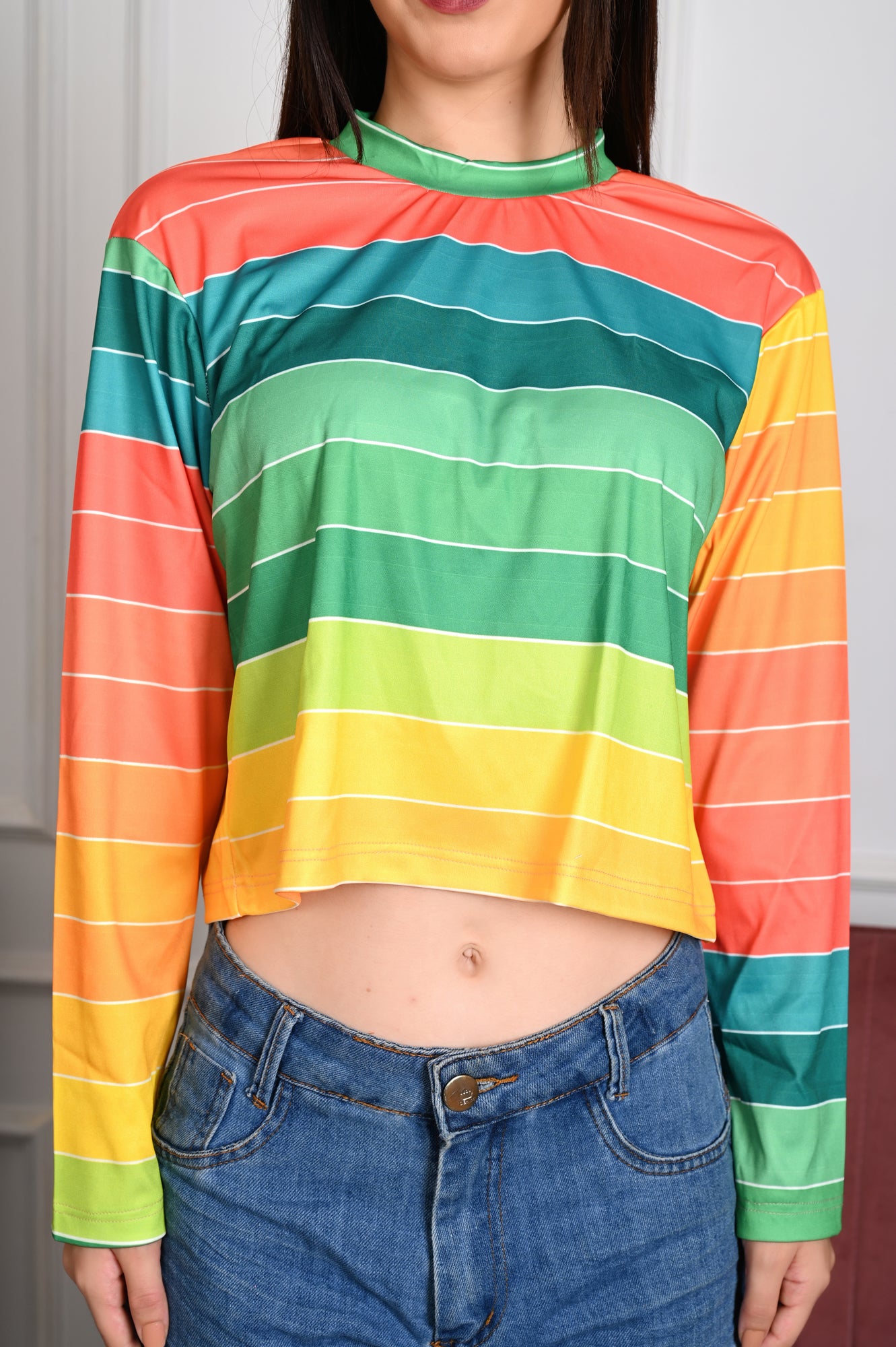 Noya - Rainbow Print T-Shirt For Women