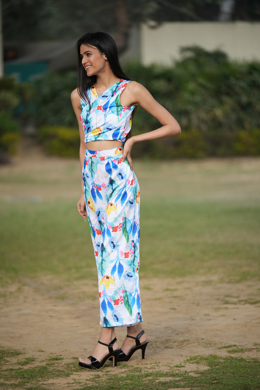 Floina - Pool- Printed Floral Co-Ords Set