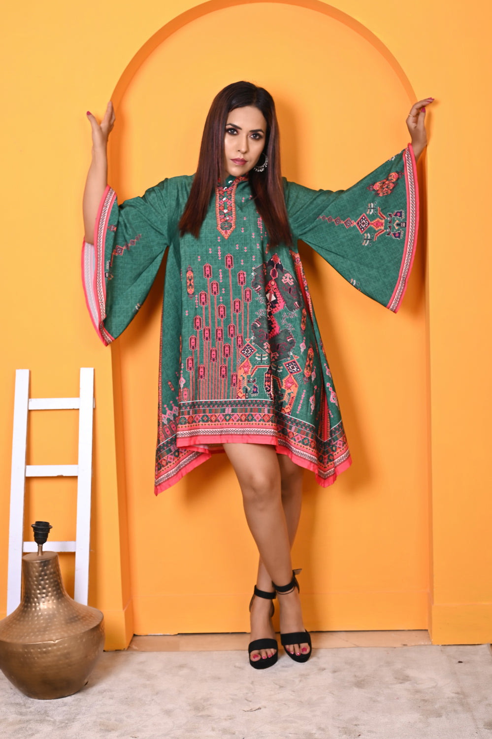 Kinza - Women - Printed Dress For Women Green