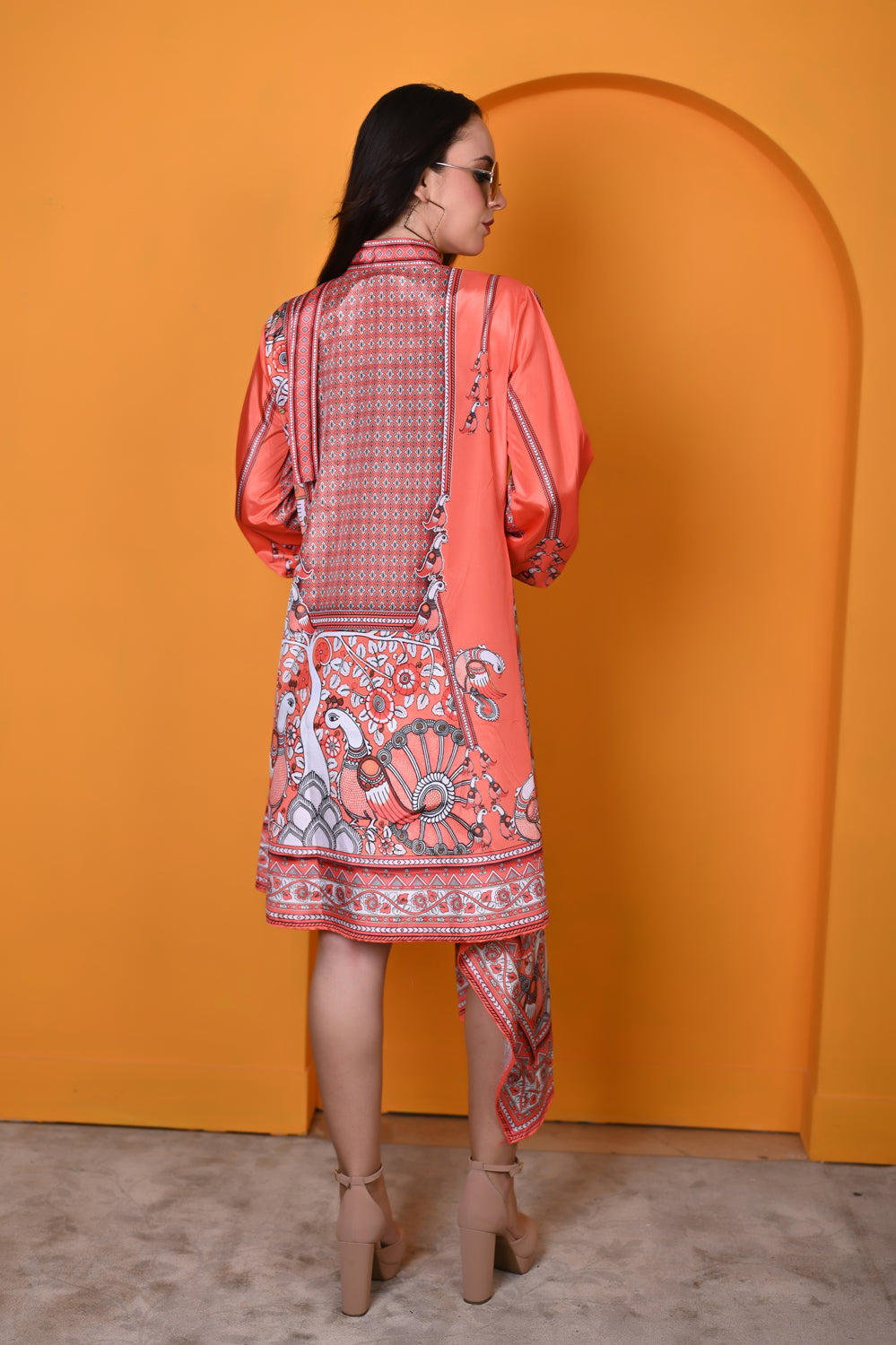 Kinza - Women - Kalamkari Printed Kurta Dress For Women