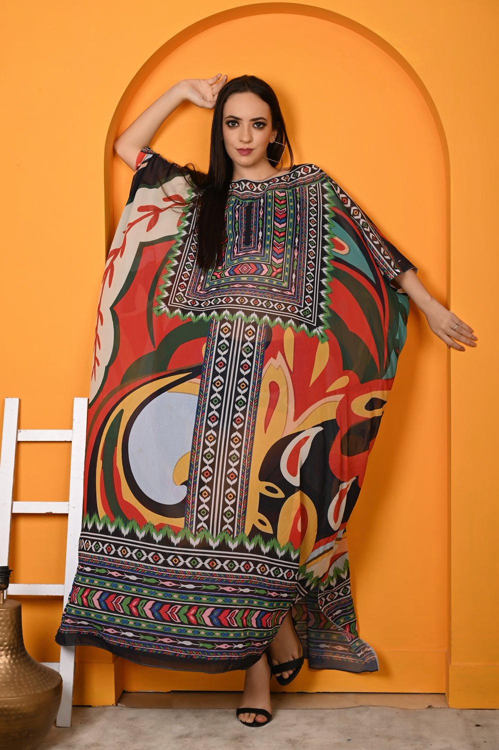 Kinza - Women- Digital Printed Luxury Kaftan For Women