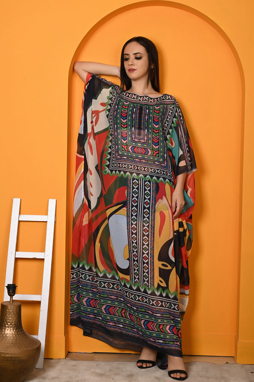 Kinza - Women- Digital Printed Luxury Kaftan For Women