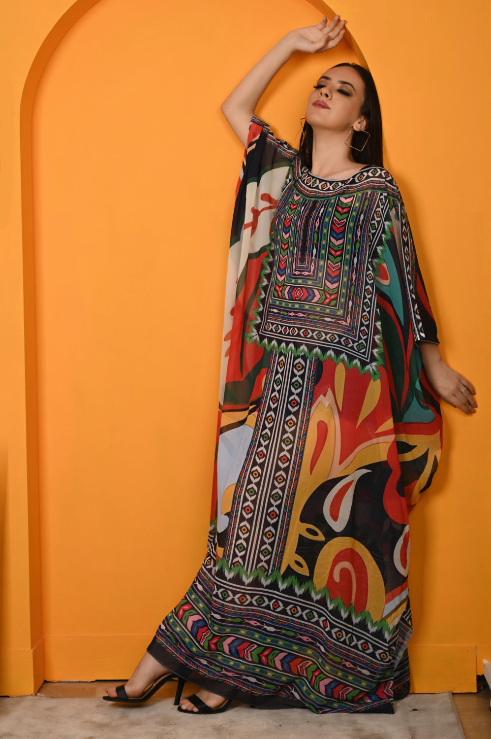 Kinza - Women- Digital Printed Luxury Kaftan For Women